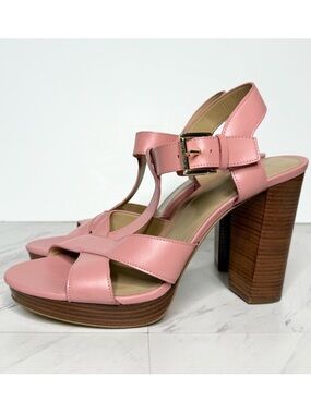Michael Michael Kors Pink Heeled Strappy Sandal 11M